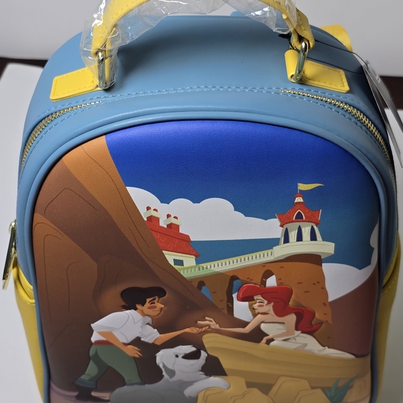 Loungefly Disney Little Mermaid Ariel Scene Mini Backpack & Card Holder NWT main image 10